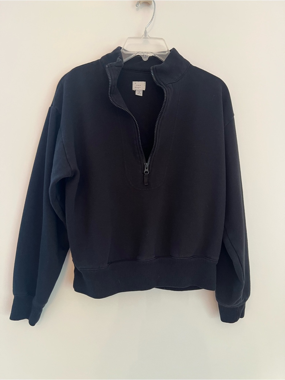 a new day Black Half-Zip women Sweatshirt
